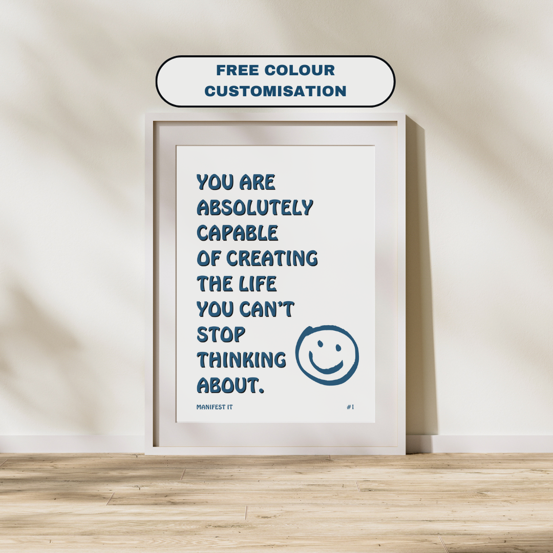 You Are Capable | Manifestation Art Poster Print