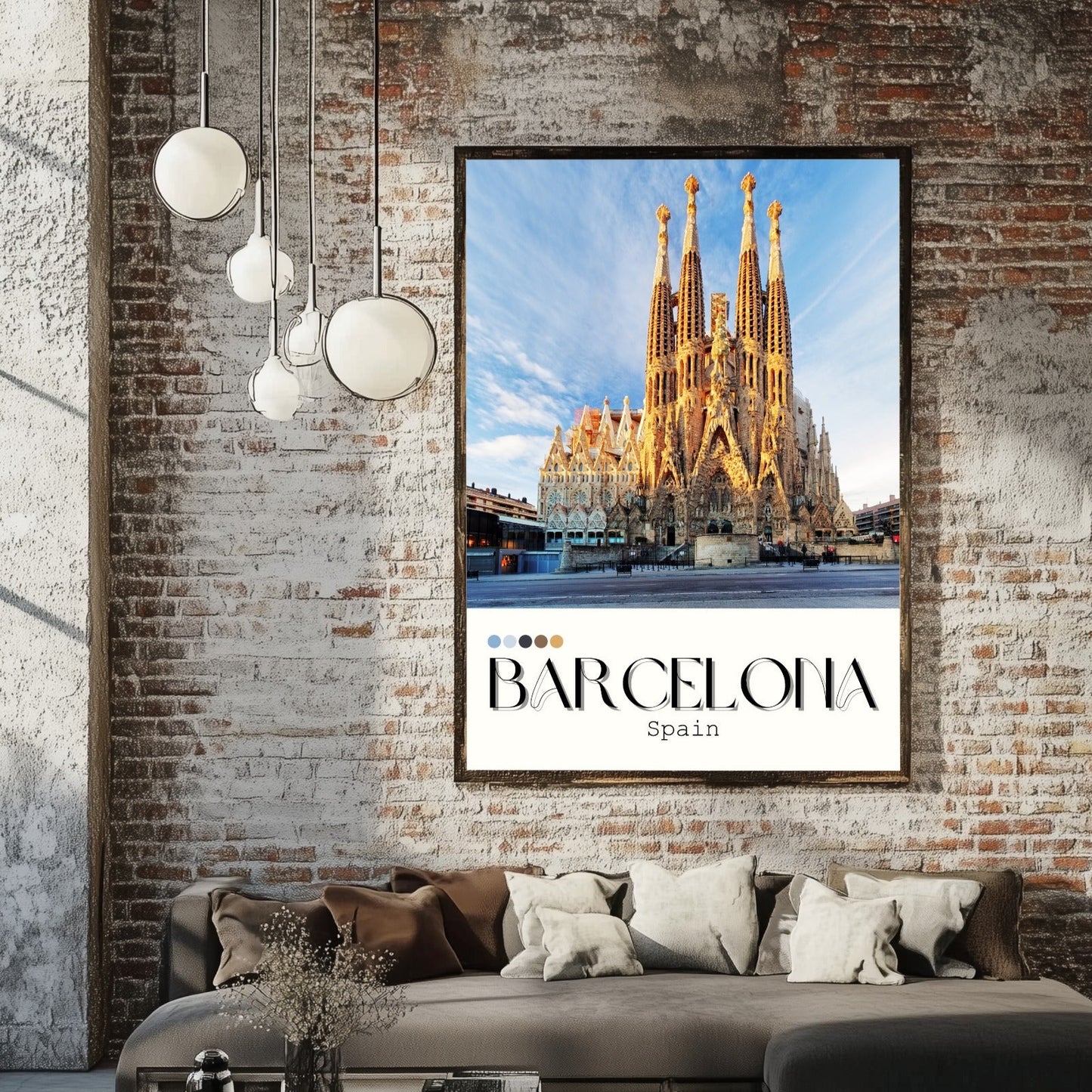 Barcelona Inspired Print - Travel Inspired Art Poster Prints