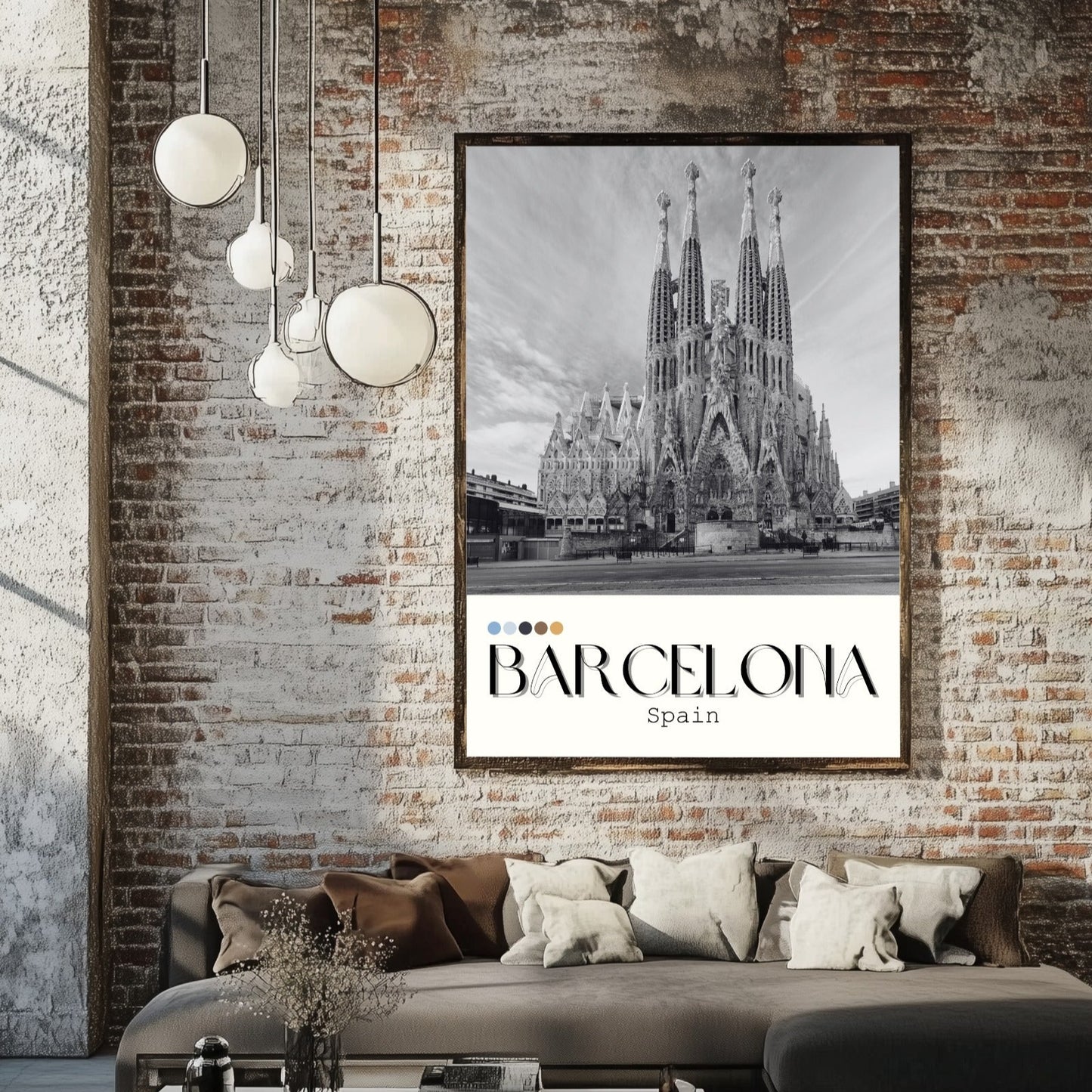 Barcelona Inspired Print - Travel Inspired Art Poster Prints