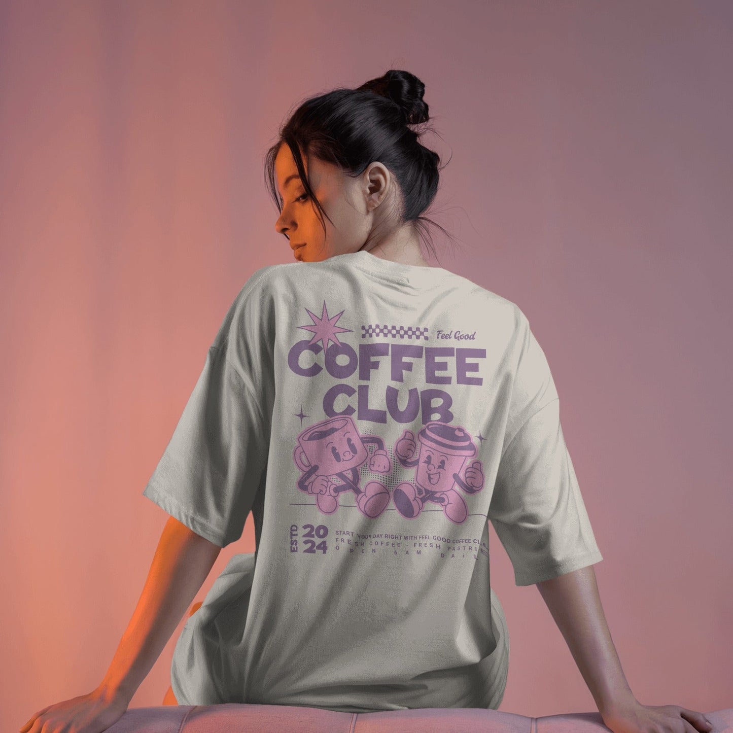 Coffee T Shirt | Unisex T-shirt | Retro Graphic | 100% Organic Cotton