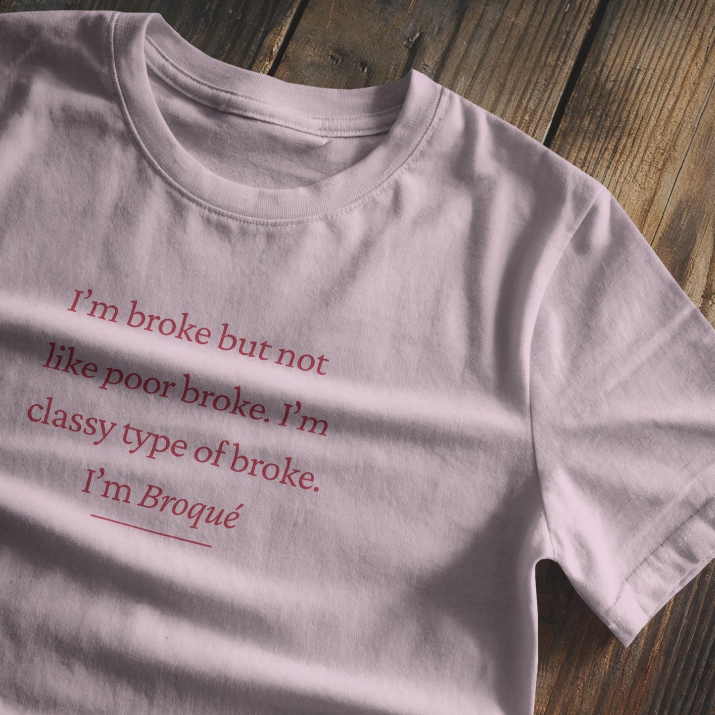 I'm broke Baby Tee - Red