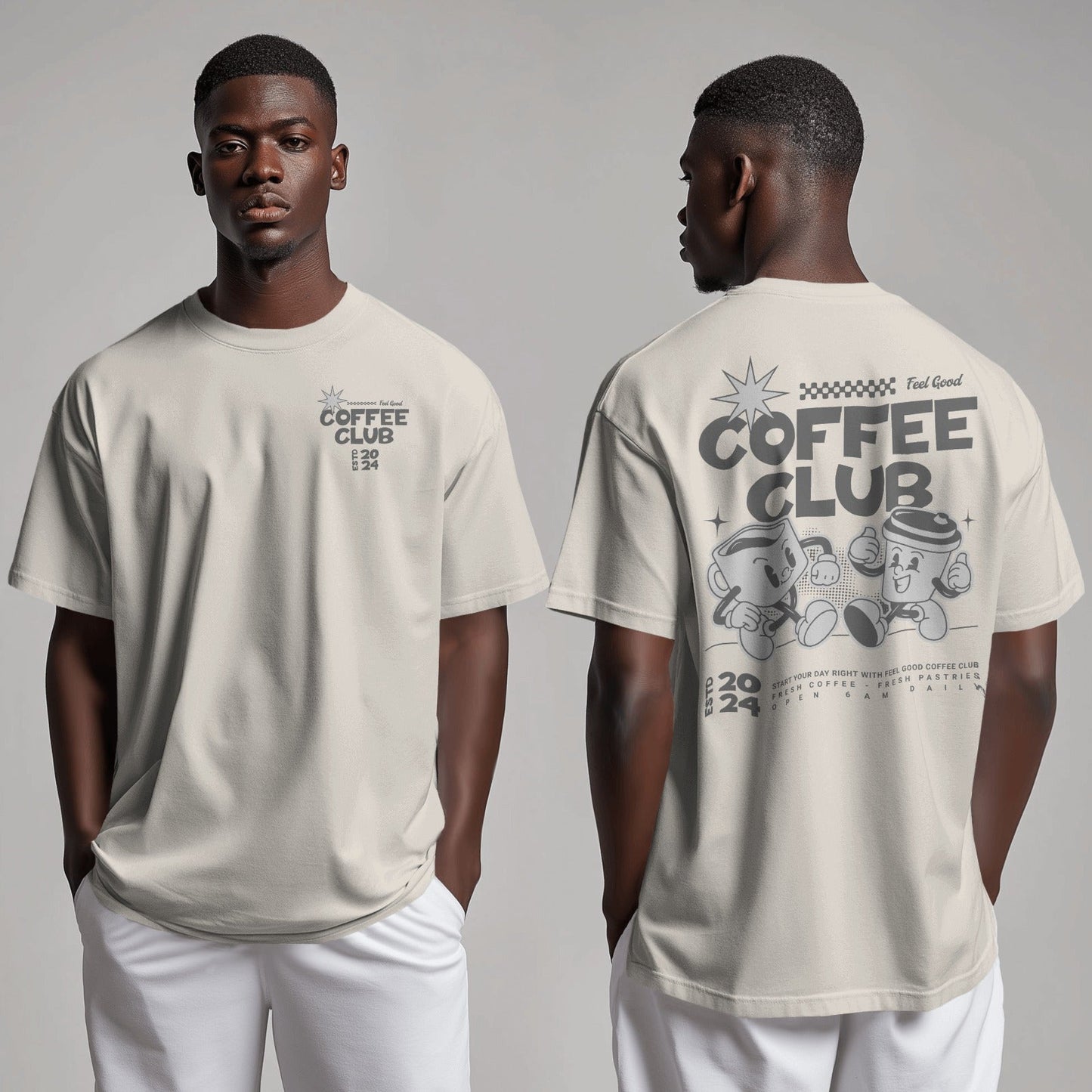 Coffee T Shirt | Unisex T-shirt | Retro Graphic | 100% Organic Cotton