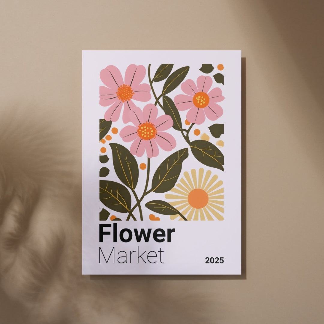 Botanical Flower Market - Home Essential Art Poster Prints