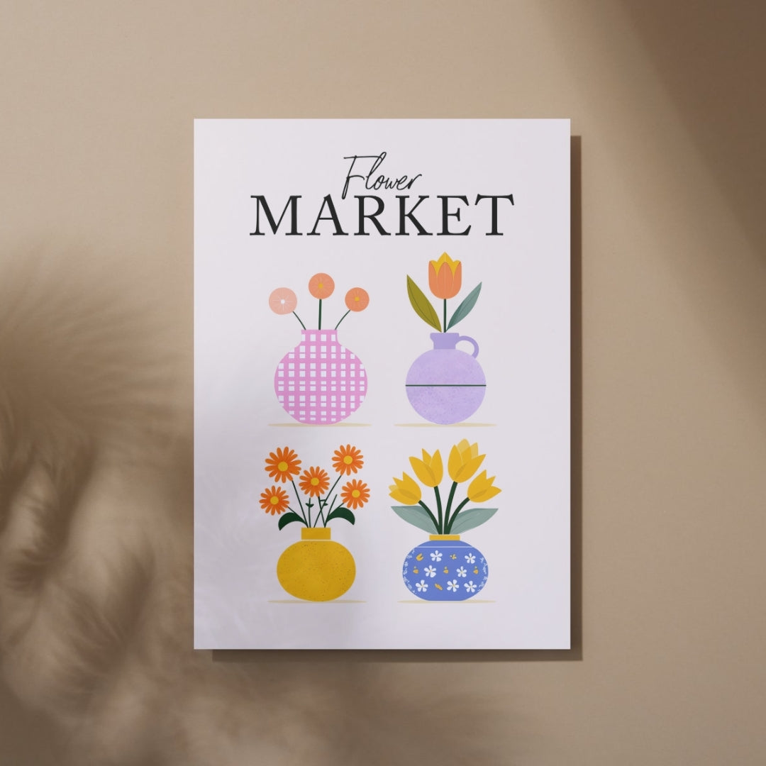 Flower Market - Home Essential Art Poster Prints