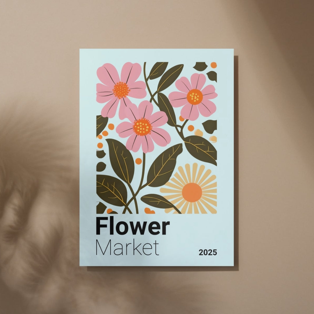 Botanical Flower Market - Home Essential Art Poster Prints