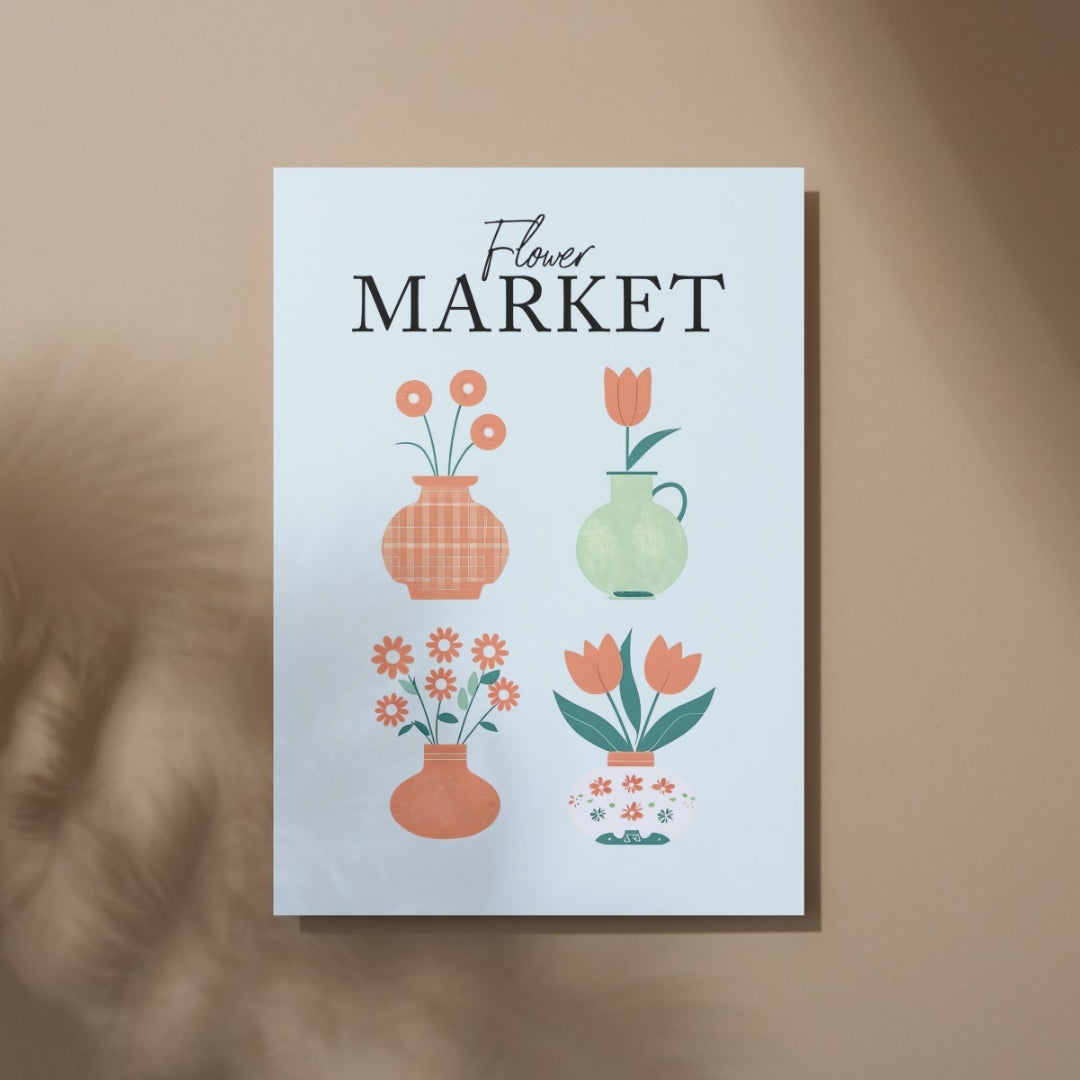 Flower Market - Home Essential Art Poster Prints