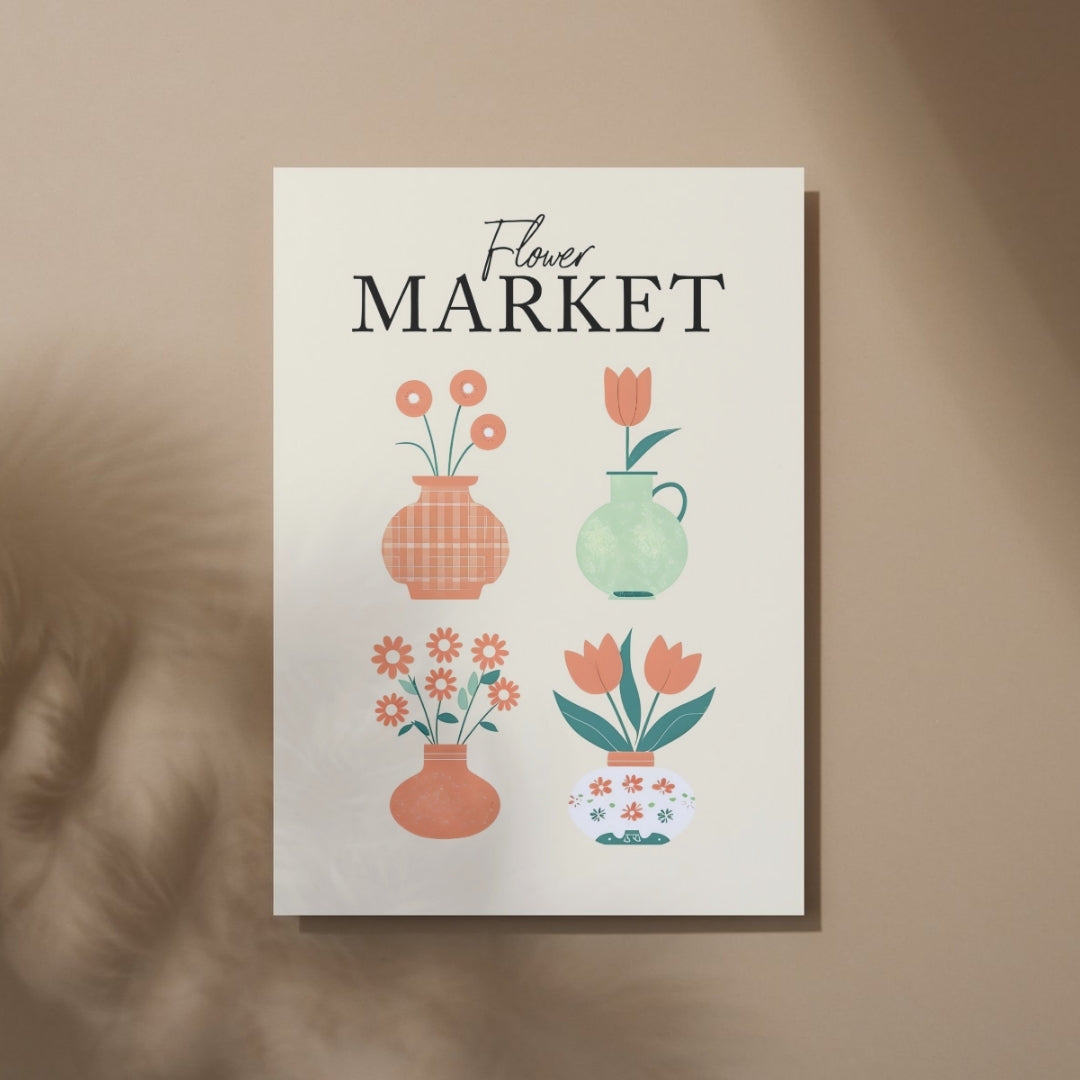 Flower Market - Home Essential Art Poster Prints