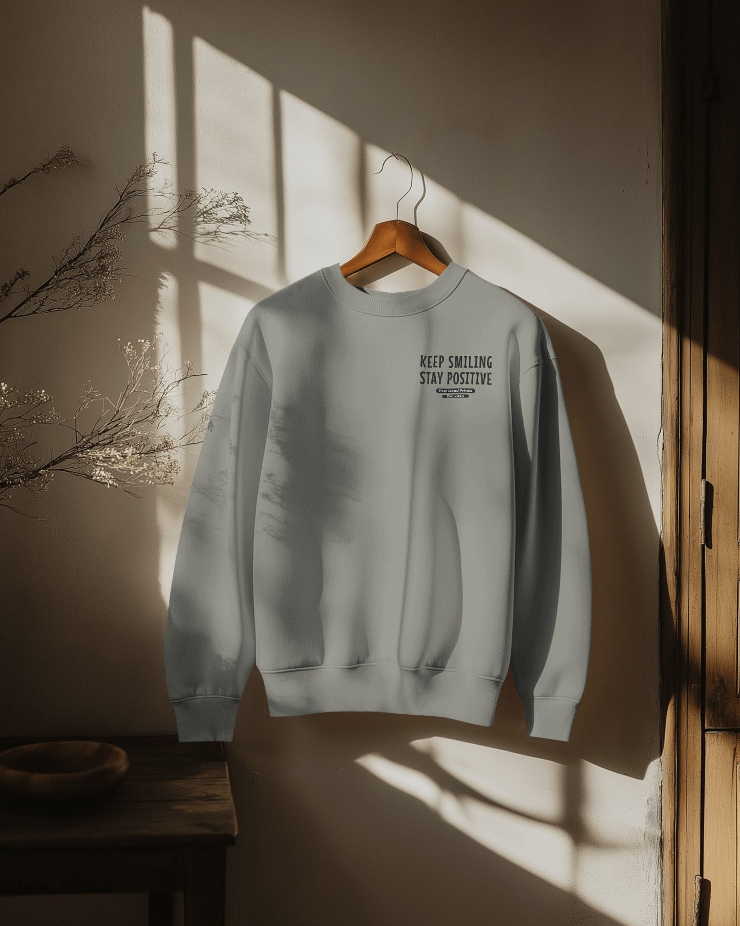 Keep Smiling Stay Positive Unisex Sweatshirt