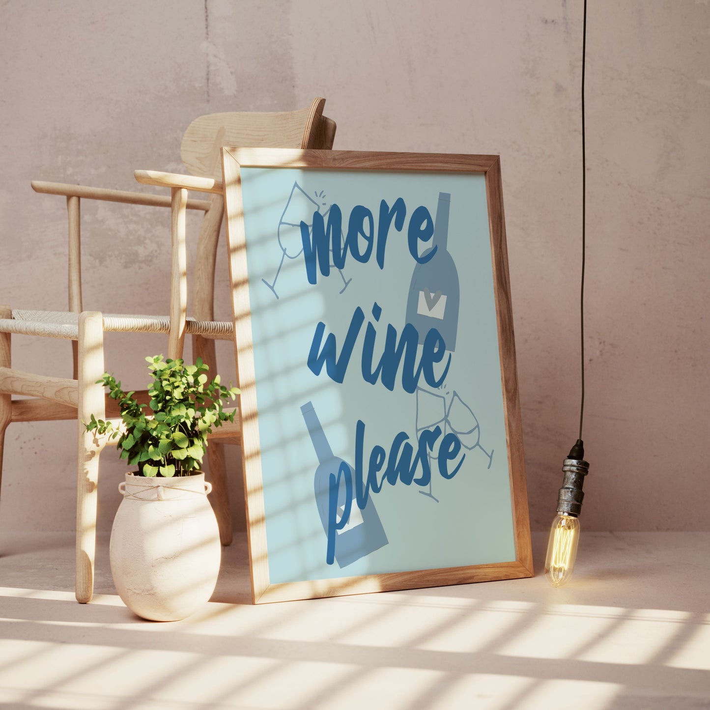 More Wine Please - Home Essential Art Poster Prints