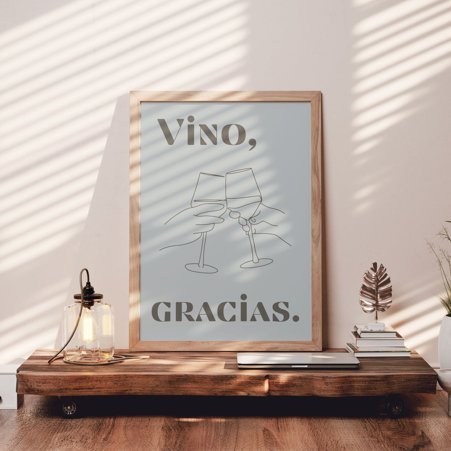 Vino Gracias - Spanish Inspired Art Poster Prints