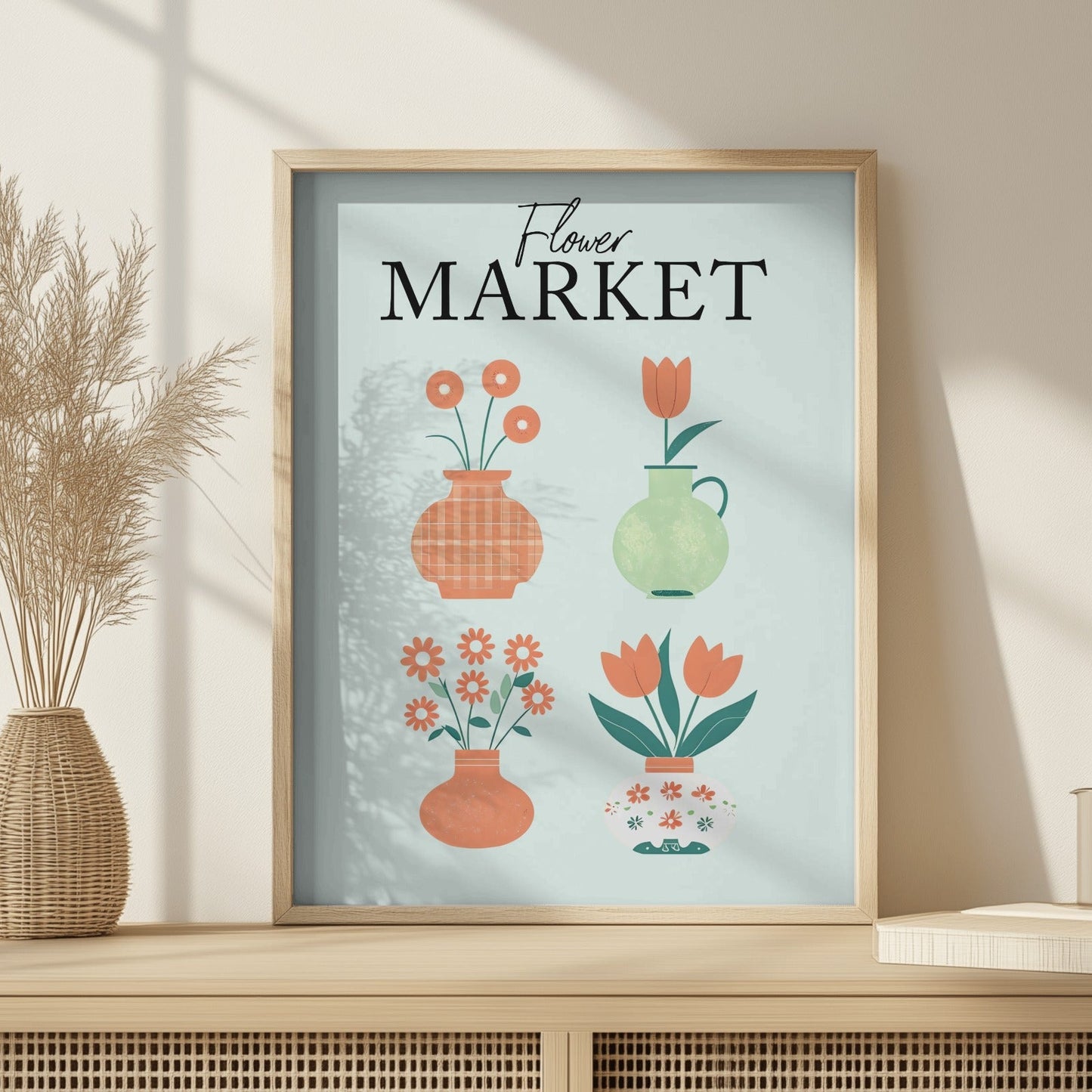 Flower Market - Home Essential Art Poster Prints