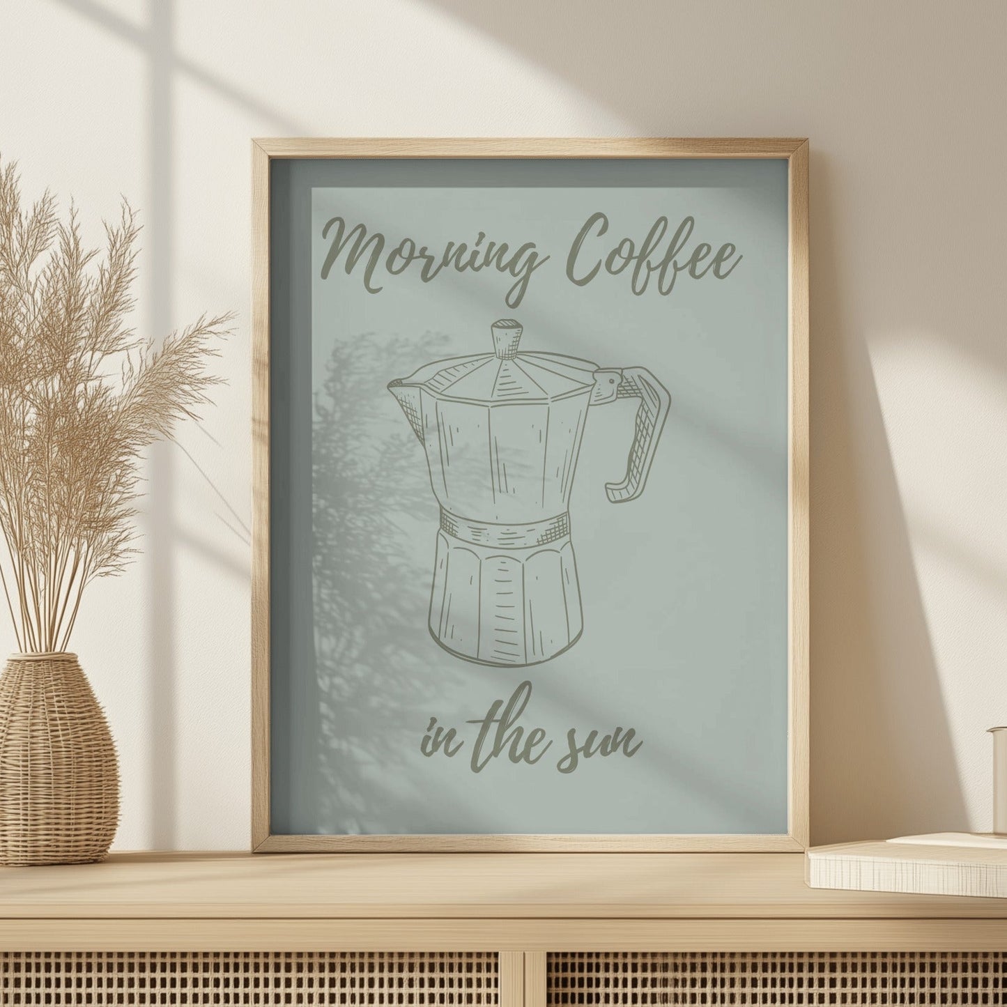 Morning Coffee In The Sun - Home Essential Art Poster Prints