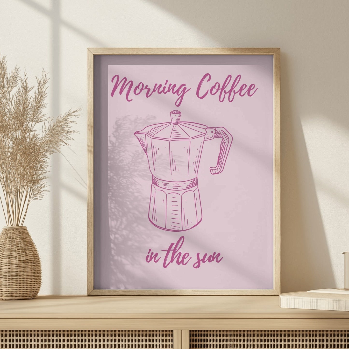 Morning Coffee In The Sun - Home Essential Art Poster Prints