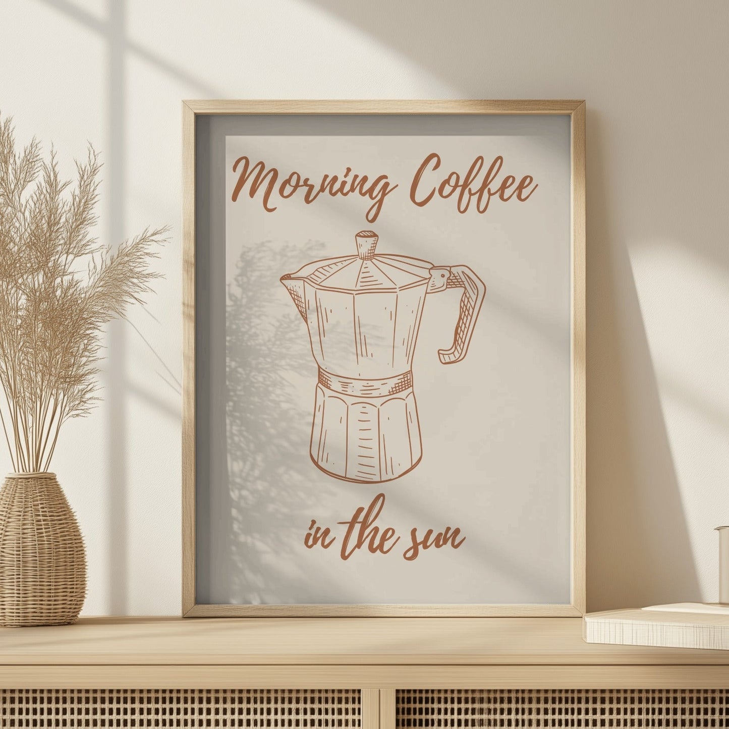 Morning Coffee In The Sun - Home Essential Art Poster Prints