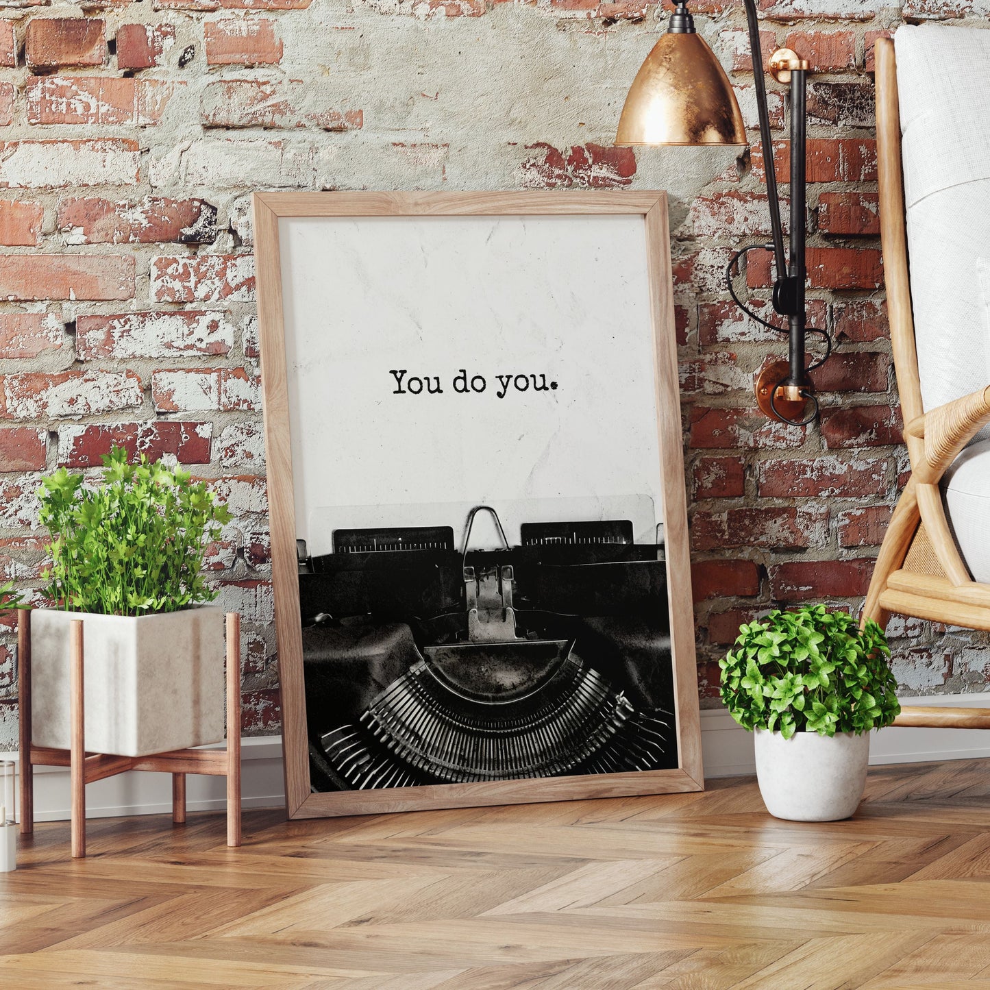 Minimalist Typewriter Quote - Home Essential Art Poster Prints