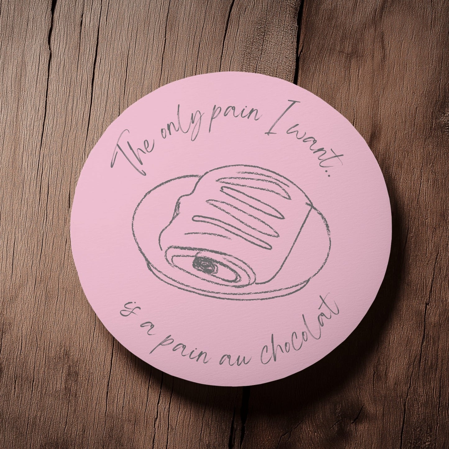 Pain Au Chocolat Drinks Coaster | Home and Office | Tableware Accessories