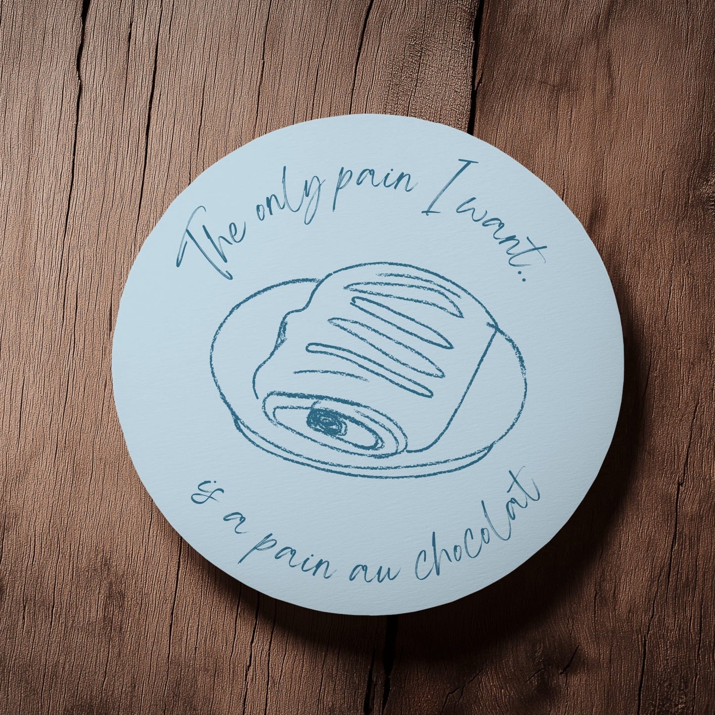 Pain Au Chocolat Drinks Coaster | Home and Office | Tableware Accessories