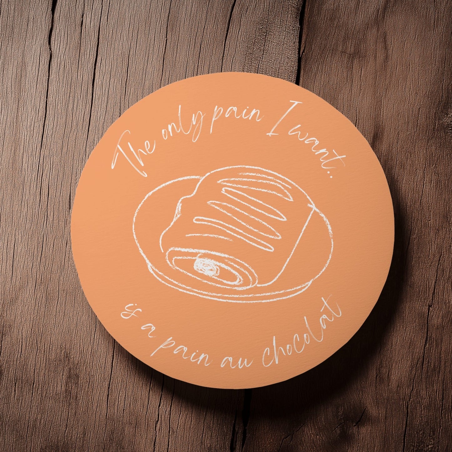 Pain Au Chocolat Drinks Coaster | Home and Office | Tableware Accessories
