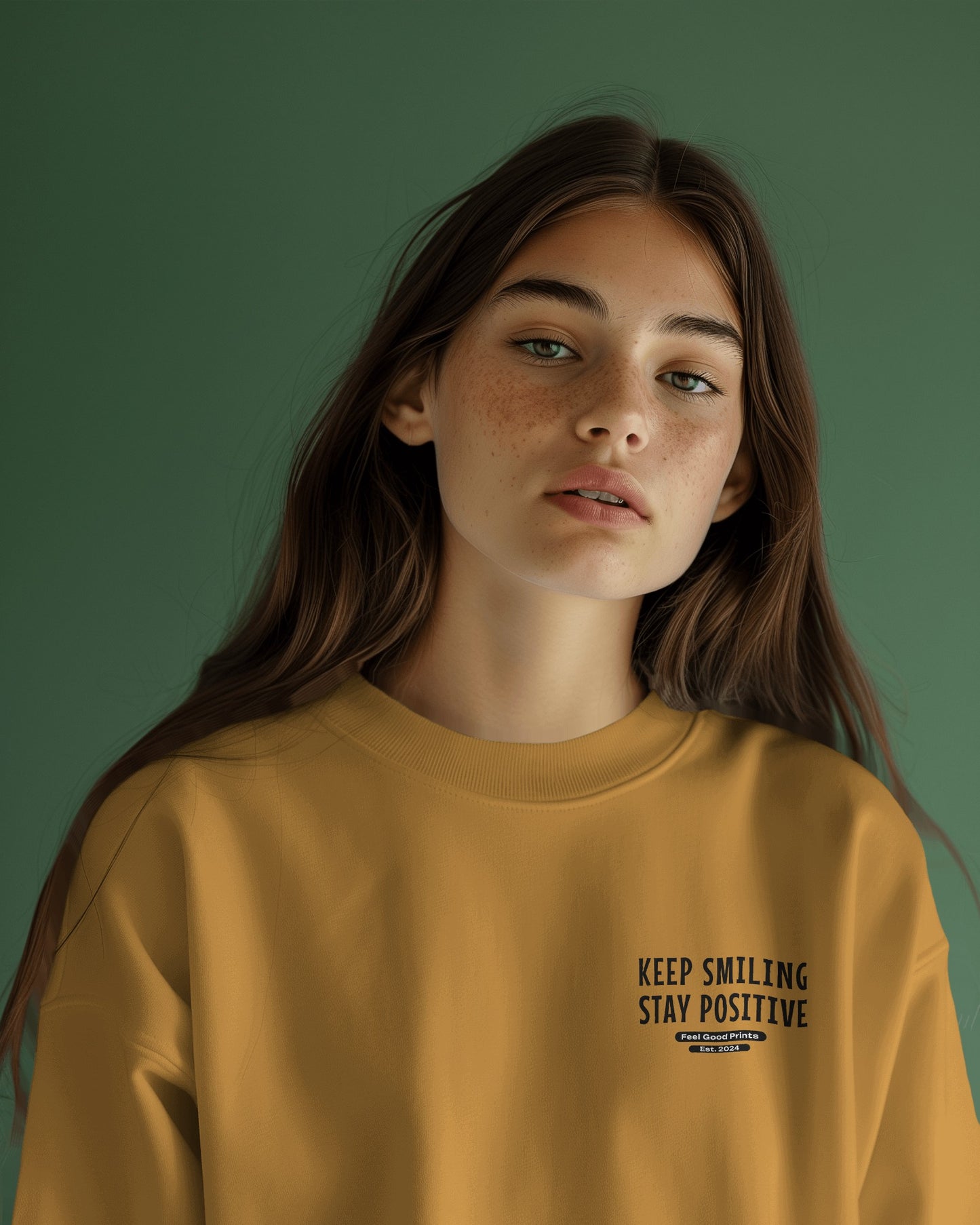 Keep Smiling Stay Positive Unisex Sweatshirt