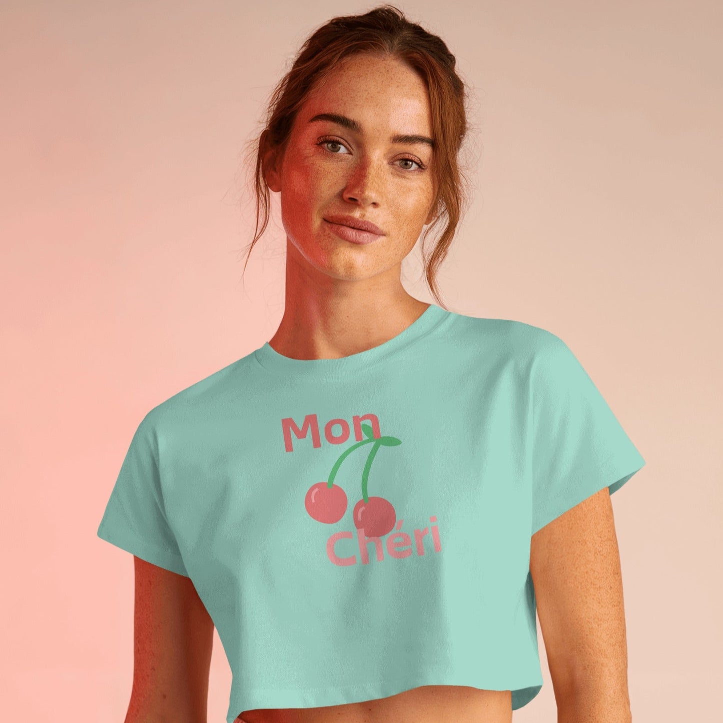 Mon Cheri Crop Top - Pink