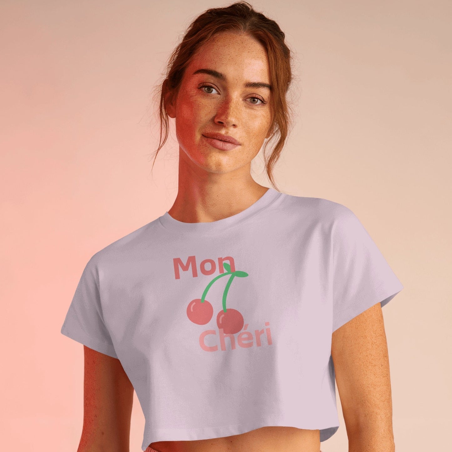Mon Cheri Crop Top - Pink
