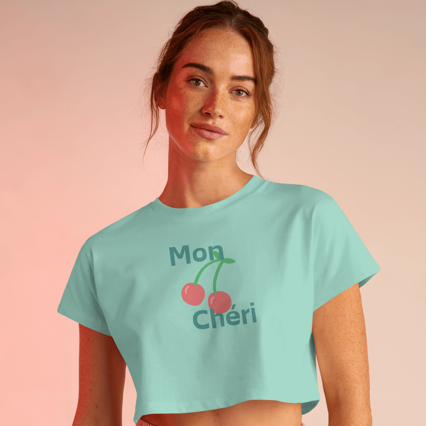 Mon Cheri Crop Top - Green