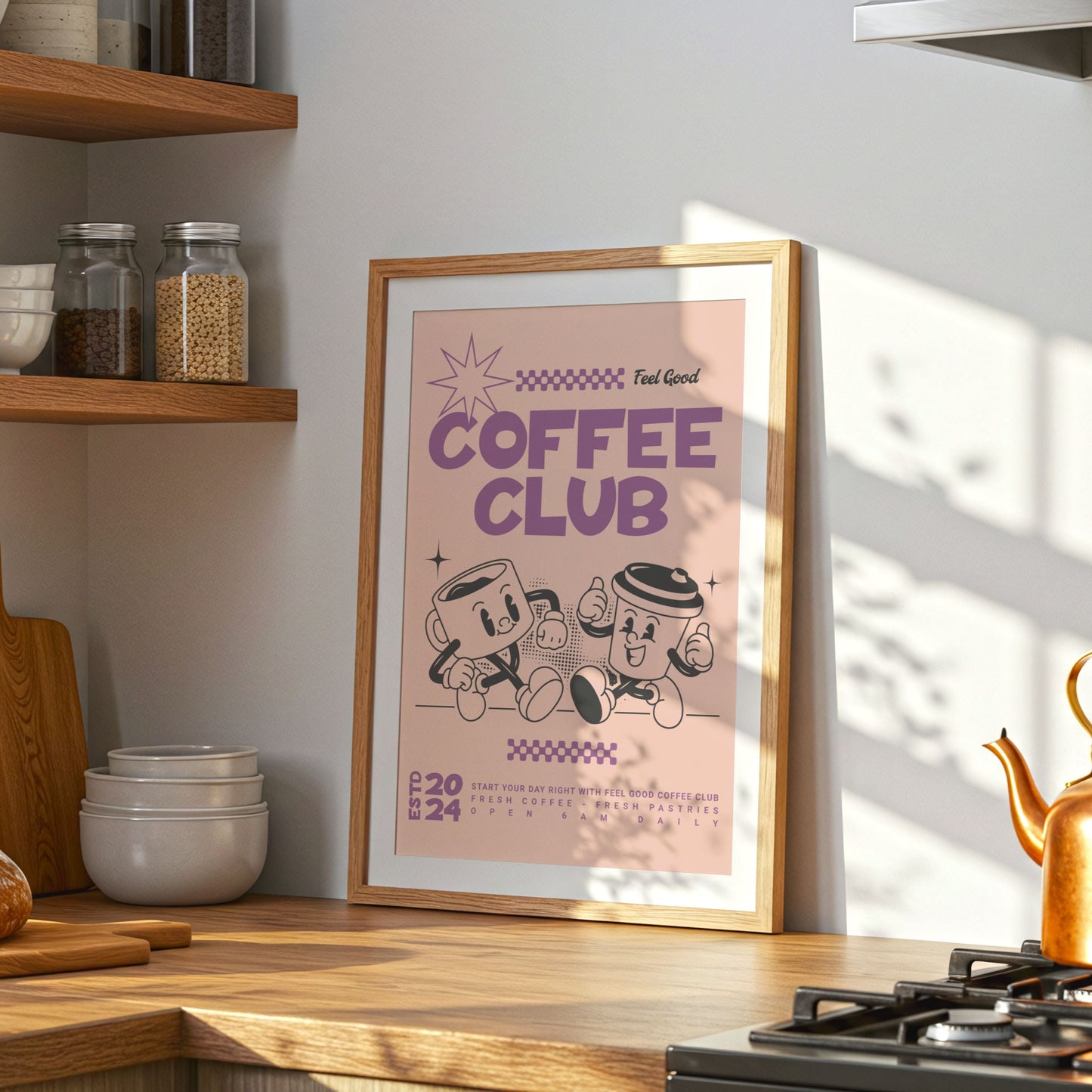 Coffee Club - Home Essential Art Poster Prints