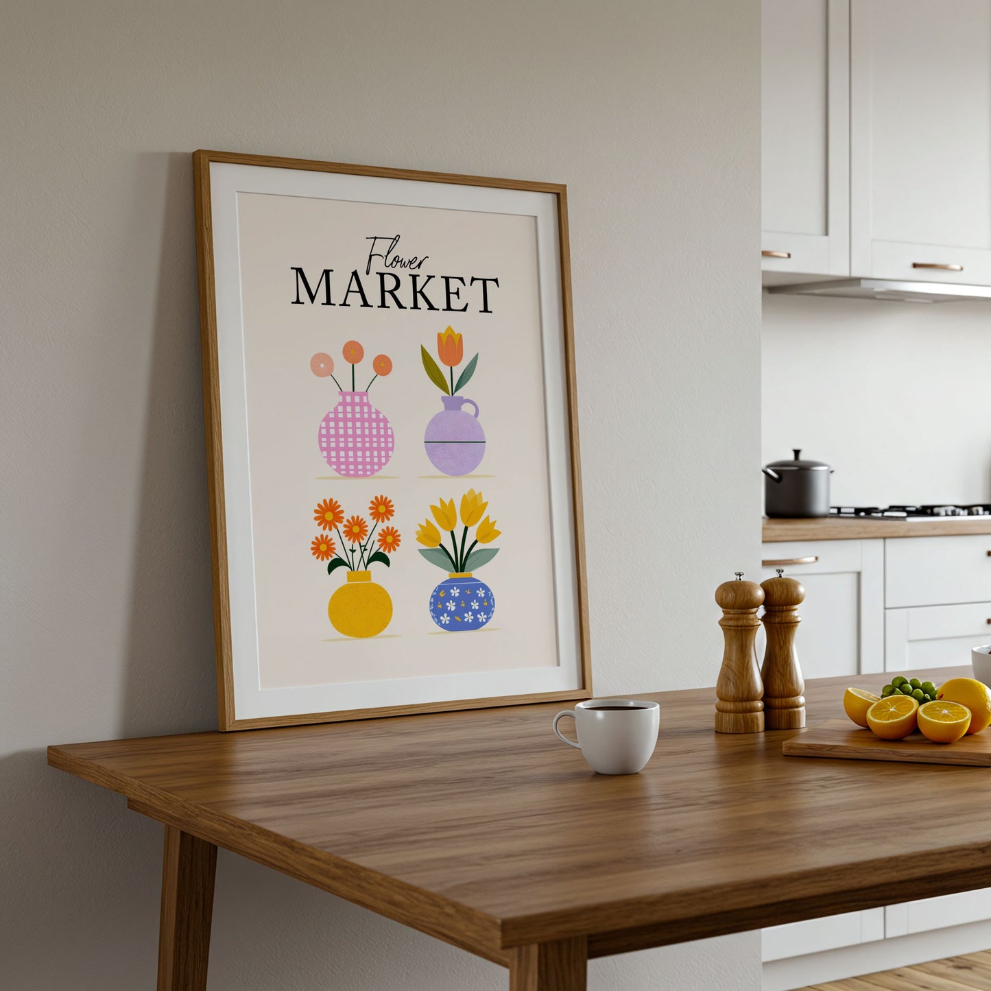 Flower Market - Home Essential Art Poster Prints