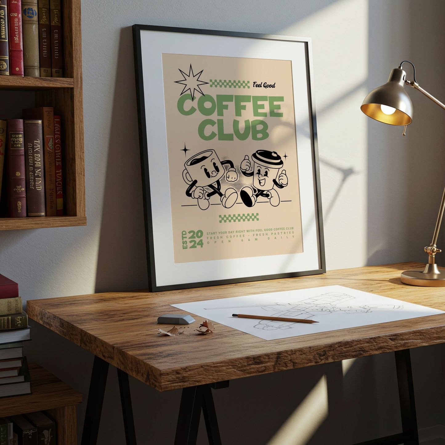 Coffee Club - Home Essential Art Poster Prints