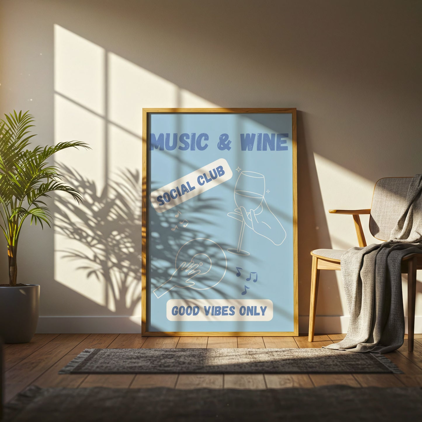 Music & Wine Club - Home Essential Art Poster Prints