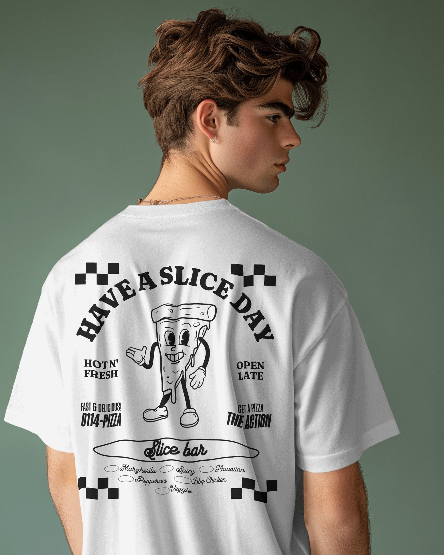Have A Slice Day Unisex T-shirt Black
