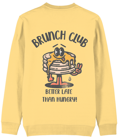 Brunch Club Sweatshirt | Unisex | Retro Graphic | 85% Organic Cotton 15% Recycled Polyester