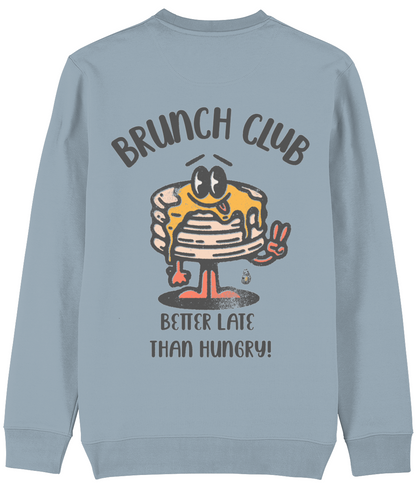 Brunch Club Sweatshirt | Unisex | Retro Graphic | 85% Organic Cotton 15% Recycled Polyester