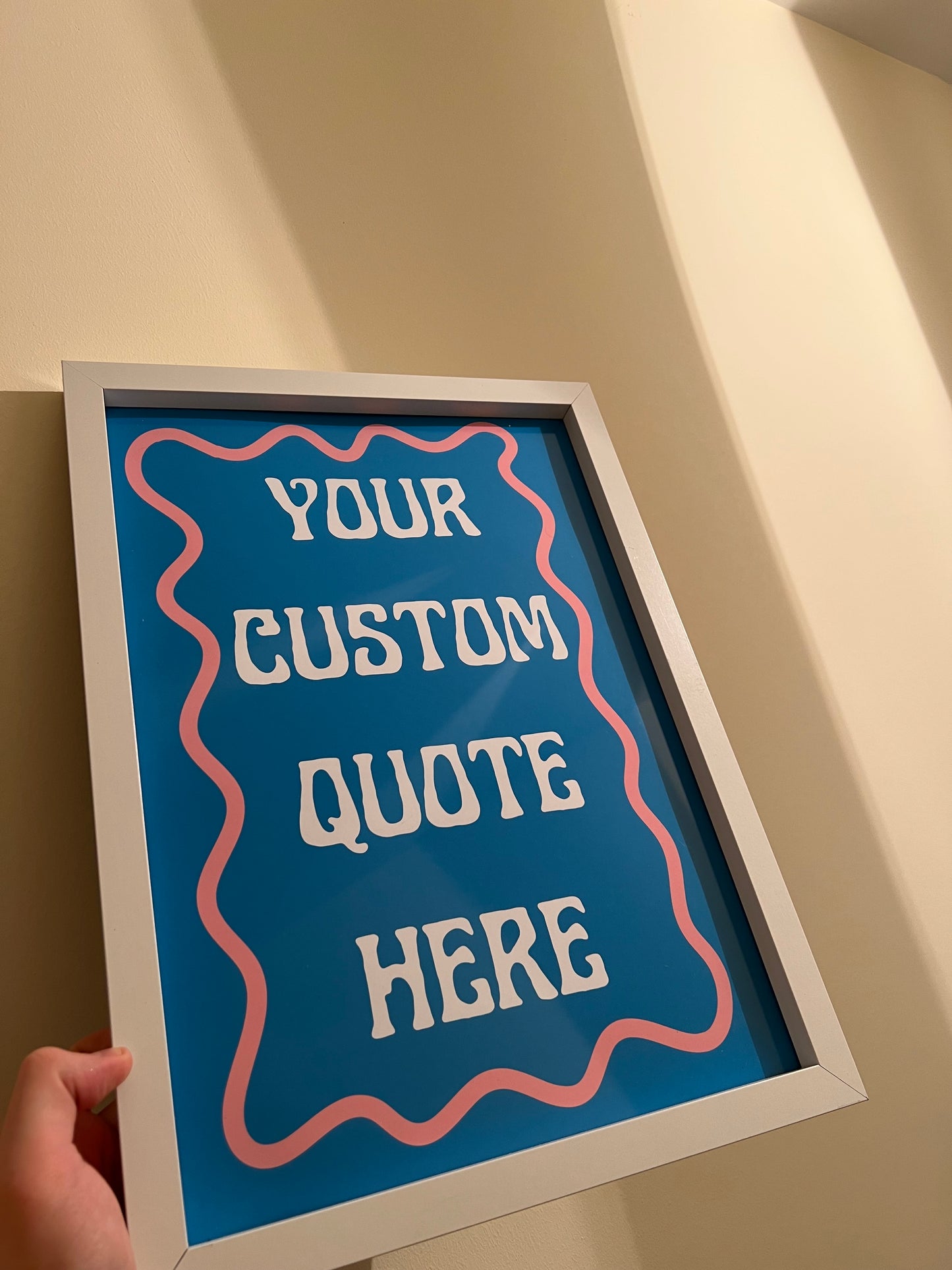 Create Your Own Custom Quote Print Poster Groovy Print Retro Print Customisable Print Personalised Print Wall Print Home Decor Colourful