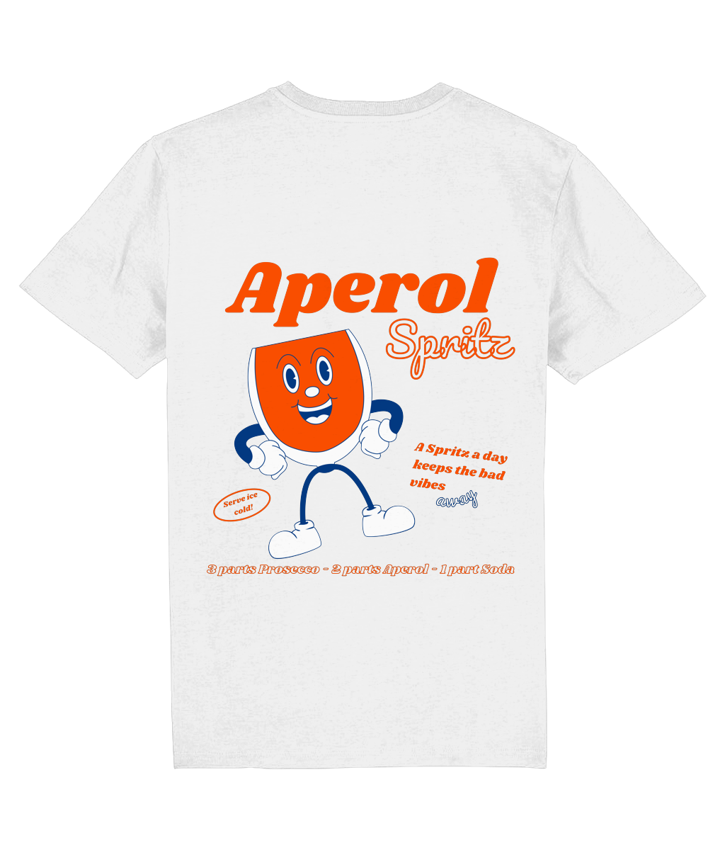 Aperol Spritz T Shirt | Unisex T-shirt | Retro Graphic | 100% Organic Cotton