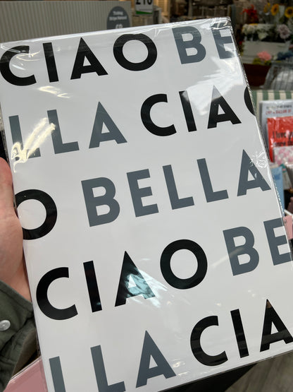 Ciao Bella Print Poster Italian Print Customisable Print Personalised Wall Print Home Decor Kitchen Print Gift Idea Hello Beautiful