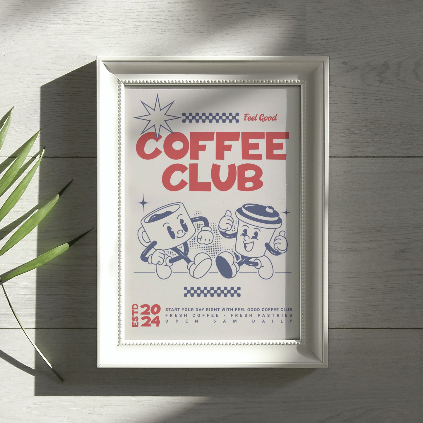 Coffee Club Art Print