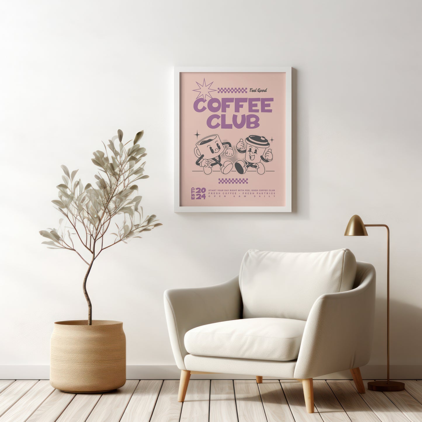 Coffee Club Art Print