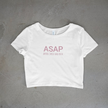 Aperol Spritz and Pasta Crop Top - Pink