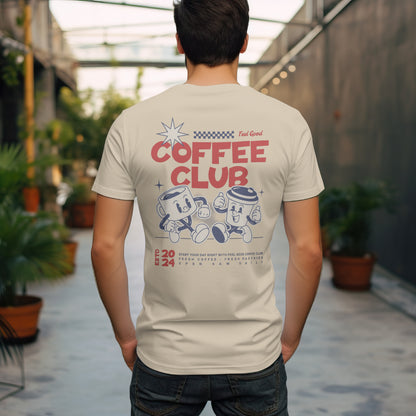 Coffee T Shirt | Unisex T-shirt | Retro Graphic | 100% Organic Cotton