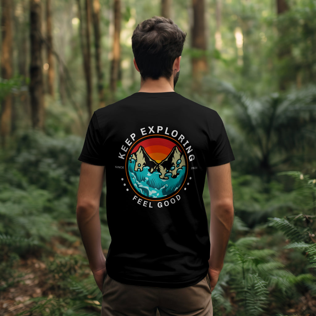 Keep Exploring T-Shirt | Unisex T-shirt | Retro Graphic | 100% Organic Cotton