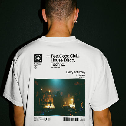 Feel Good Club - Oversized Organic Cotton Graphic T-shirt