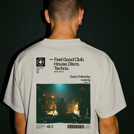 Feel Good Club - Oversized Organic Cotton Graphic T-shirt