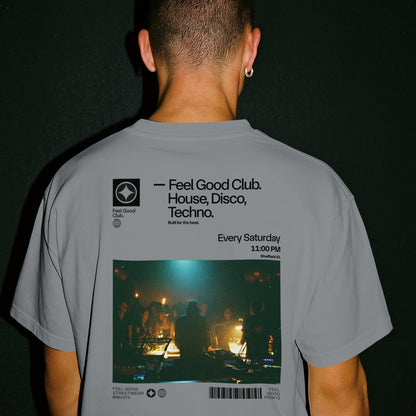 Feel Good Club - Oversized Organic Cotton Graphic T-shirt
