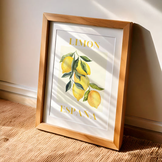 Spanish Inspired Fruit Art Poster Prints