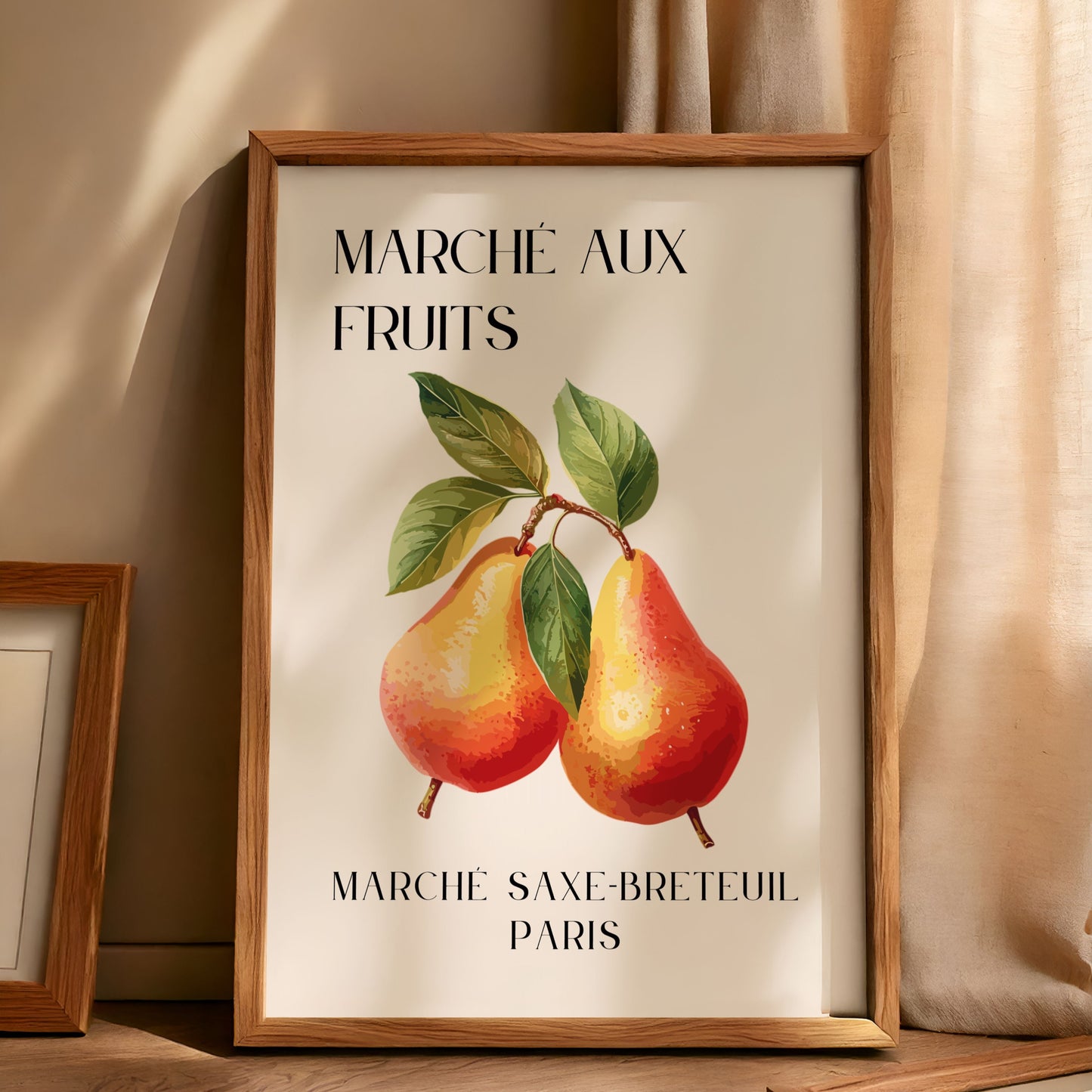 French Inspired Fruit Market Art Poster Prints