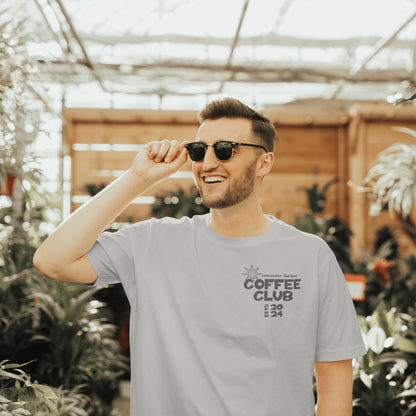 Coffee Club T-Shirt - Unisex Graphic T-shirt - 100% Organic Cotton