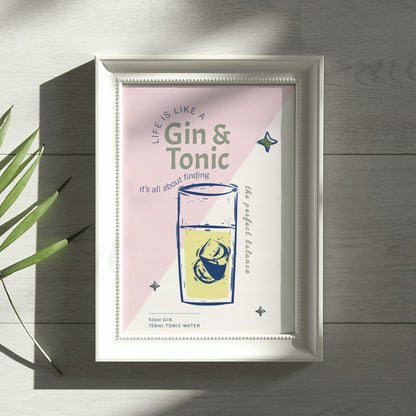 Gin & Tonic - Cocktails & Drinks Art Prints