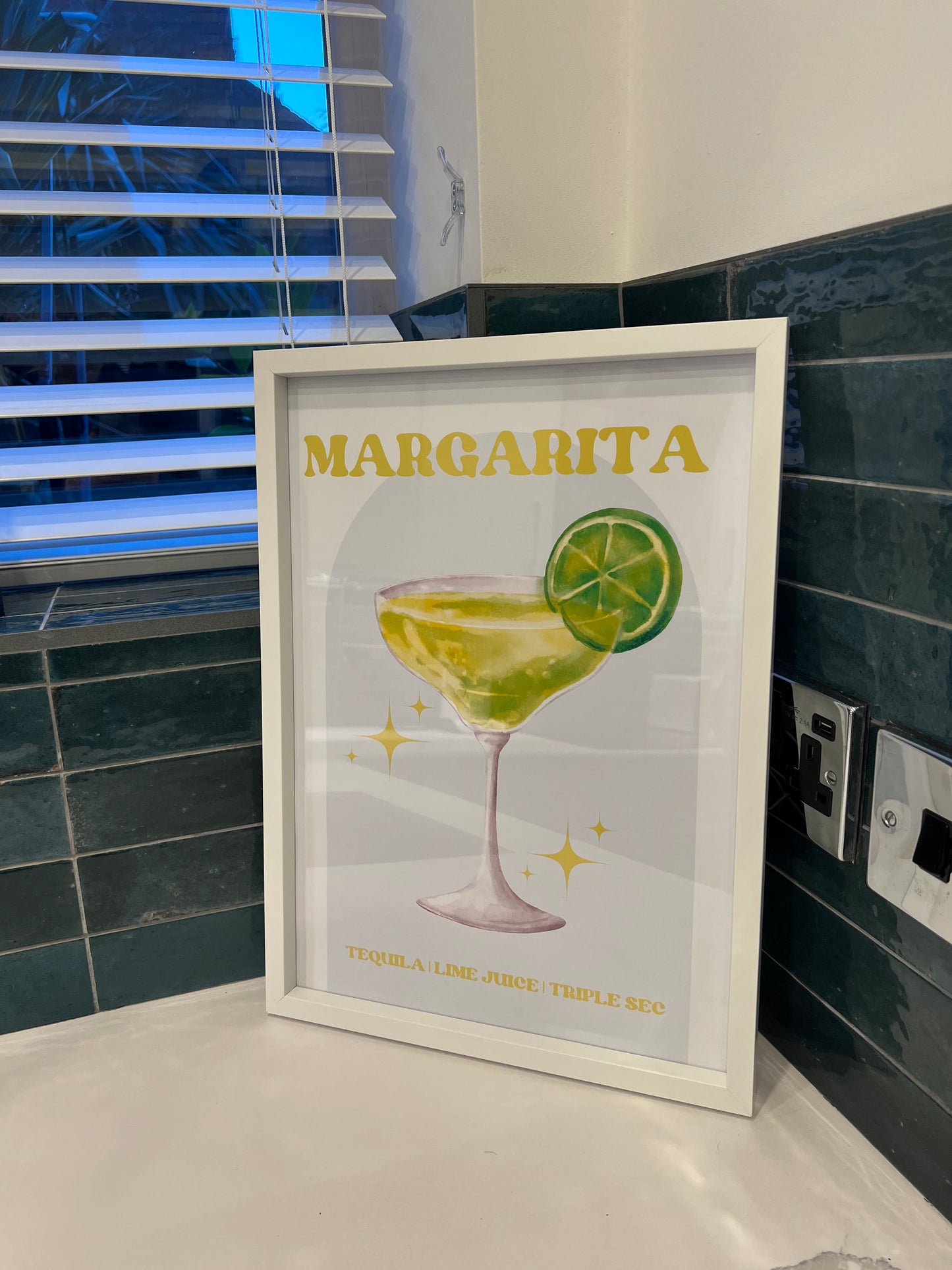 Margarita Print Cocktail Wall Print Home Bar Decor Home Bar Print Poster Margarita Cocktail Recipe Gift For Home Bar Gift For Cocktail Lover