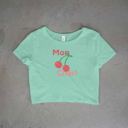 Mon Cheri Crop Top - Pink